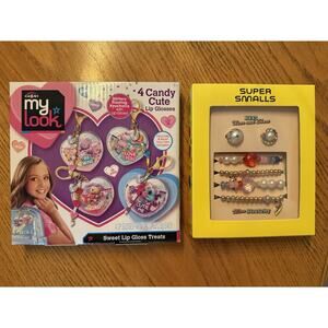 NWT LOT CraZArt My Look Candy Heart Keychain Charms Lip Gloss Treats Beauty Kits
